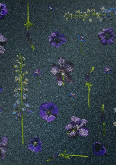 Anthemion, mosaico floreale