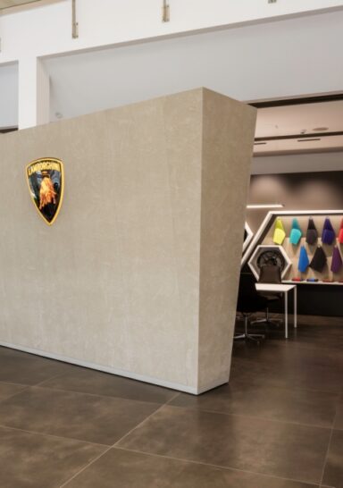 Lamborghini on stage